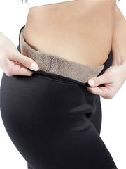 Solid Liner Fleece High Rise Leggings