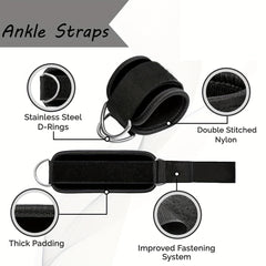 Adjustable Ankle Strap for Cable Machine - Butt and Leg Workout