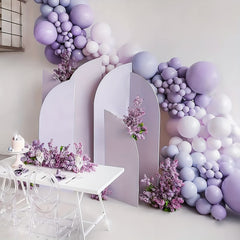 87pcs Pastel Purple Balloons in Various Sizes for Garland Arch Decorations