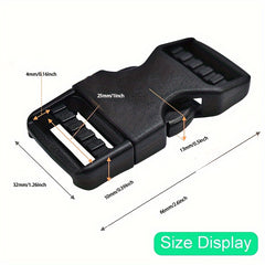 6pcs Quick Release Buckle Adjustable Plastic Clip Snap Replacement