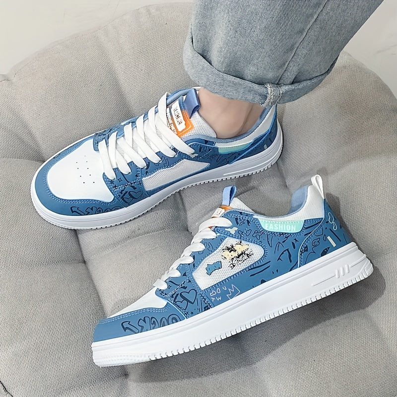 Men's Cartoon Graphic Lace-up Sneakers