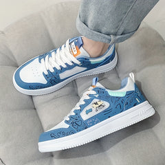 Men's Cartoon Graphic Lace-up Sneakers