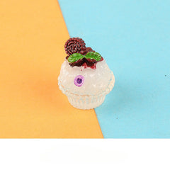 2pcs Smoothie Cup Food DIY Jewelry Accessory Epoxy Resin Material