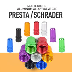 4pcs Aluminum Alloy Bike Valve Covers Dust Dirt Protection