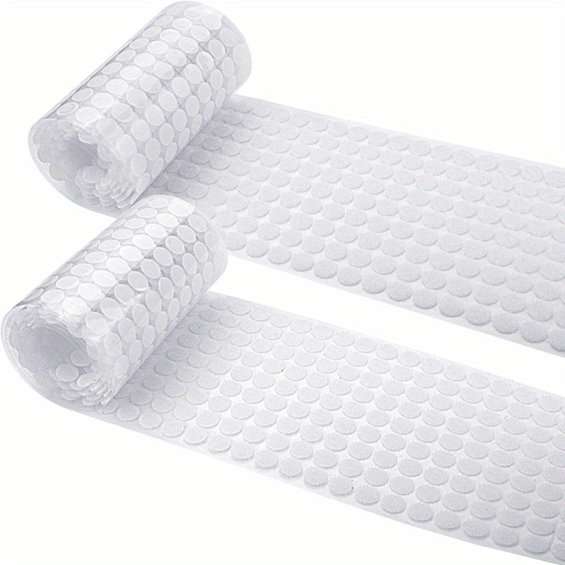 Self Adhesive Dots 850 Count 0.39 Inch Hook and Loop Coins Waterproof Adhesive