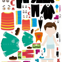 YWWBLD Cartoon Princess & Prince Stickers Self Adhesive DIY Craft Decor