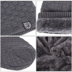 Men's Padded Knitted Cap for Winter