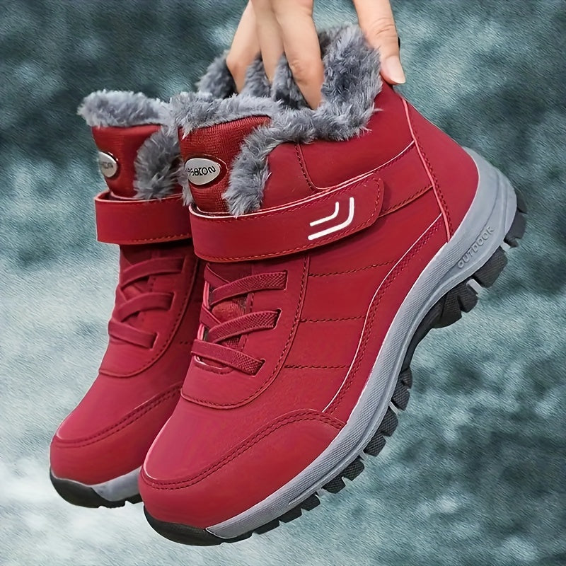 Women's Non-slip Thickened Walking Hiking Shoes - Warm Snow Shoes