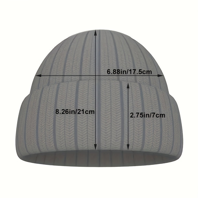 Y2K Brain Jacquard Beanie Candy Skull Cap Hip Hop Knitted Hat Warm Ski Hat
