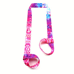 Colorful Yoga Mat Strap TPE Durable Storage Sling 2 in 1 Fitness Stretching