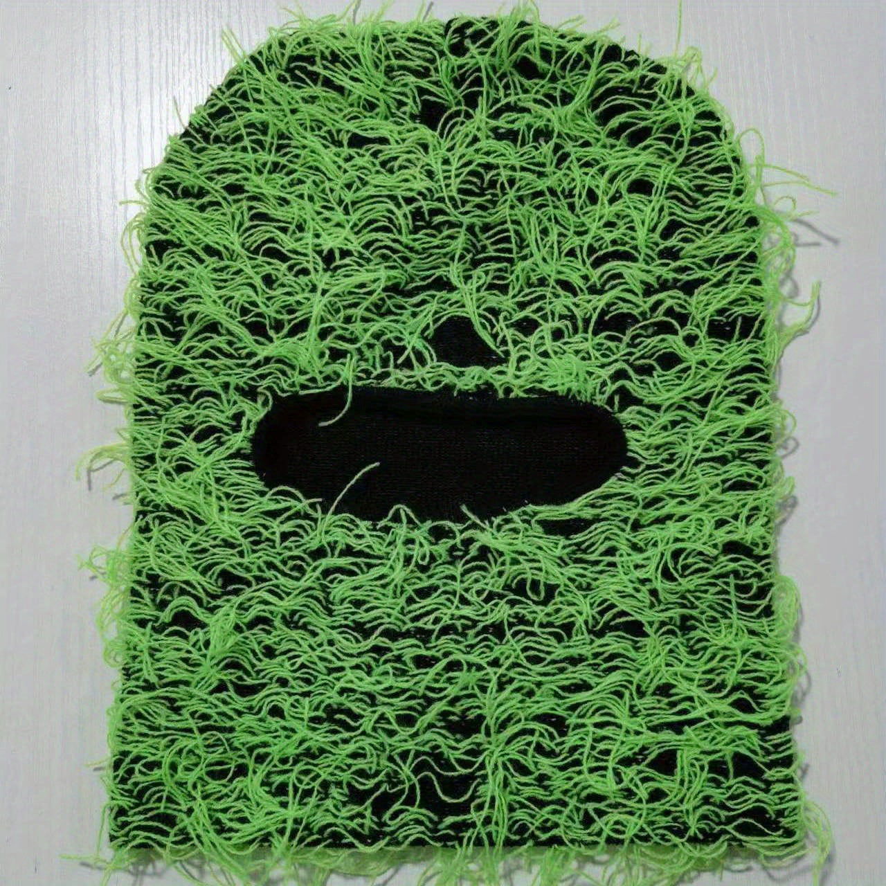 Y2K Tassel Balaclava Solid Hip Hop Ski Mask Warm Knit Hat Unisex Beanie