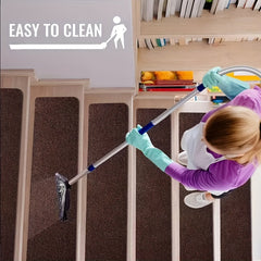 1pc Stair Mat Step Mats Self adhesive Pvc Non slip Mats Double Stripes
