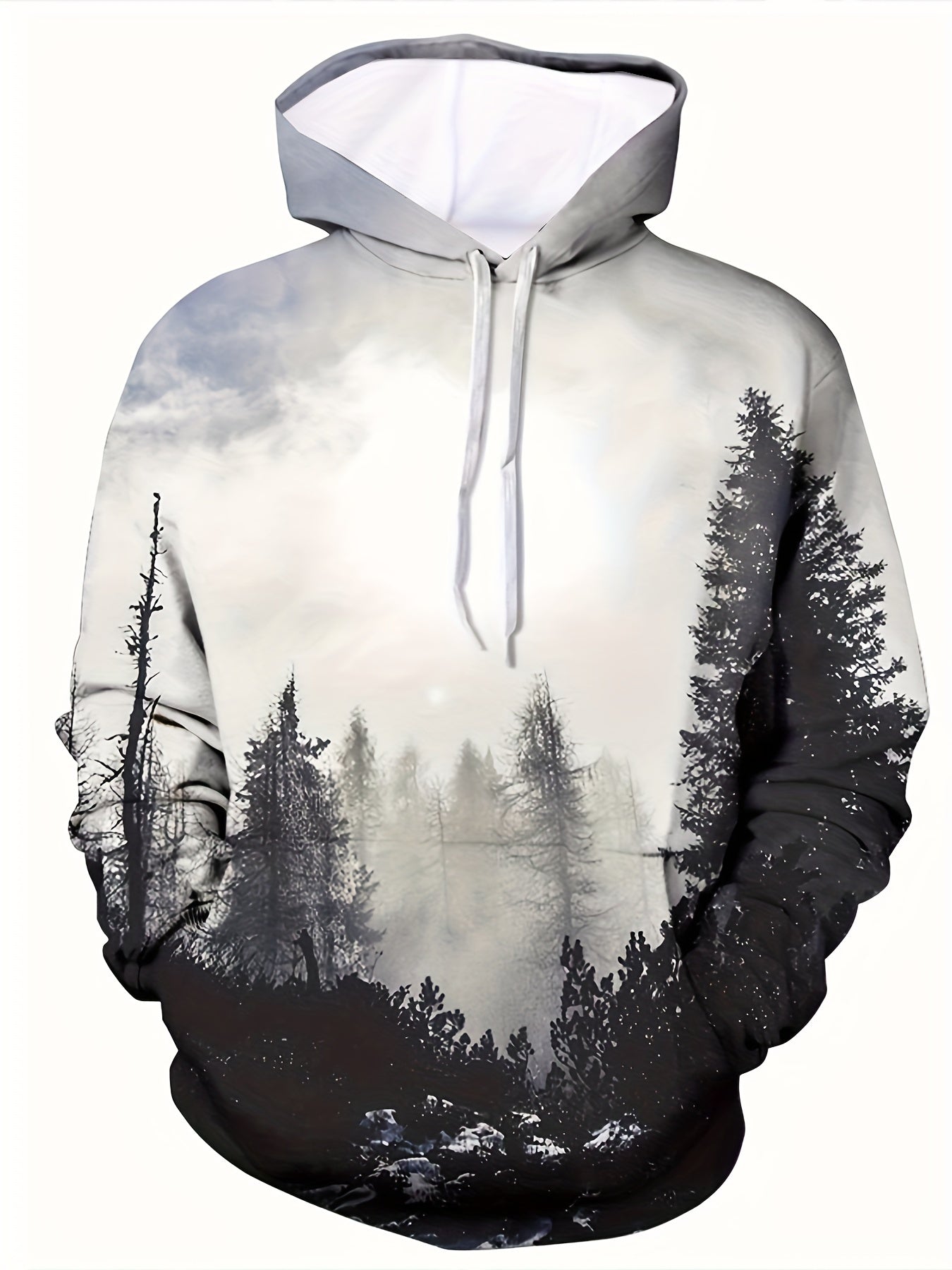 Men's Graphic Novel Hoodie Active Stretch Hooded Sweatshirt
