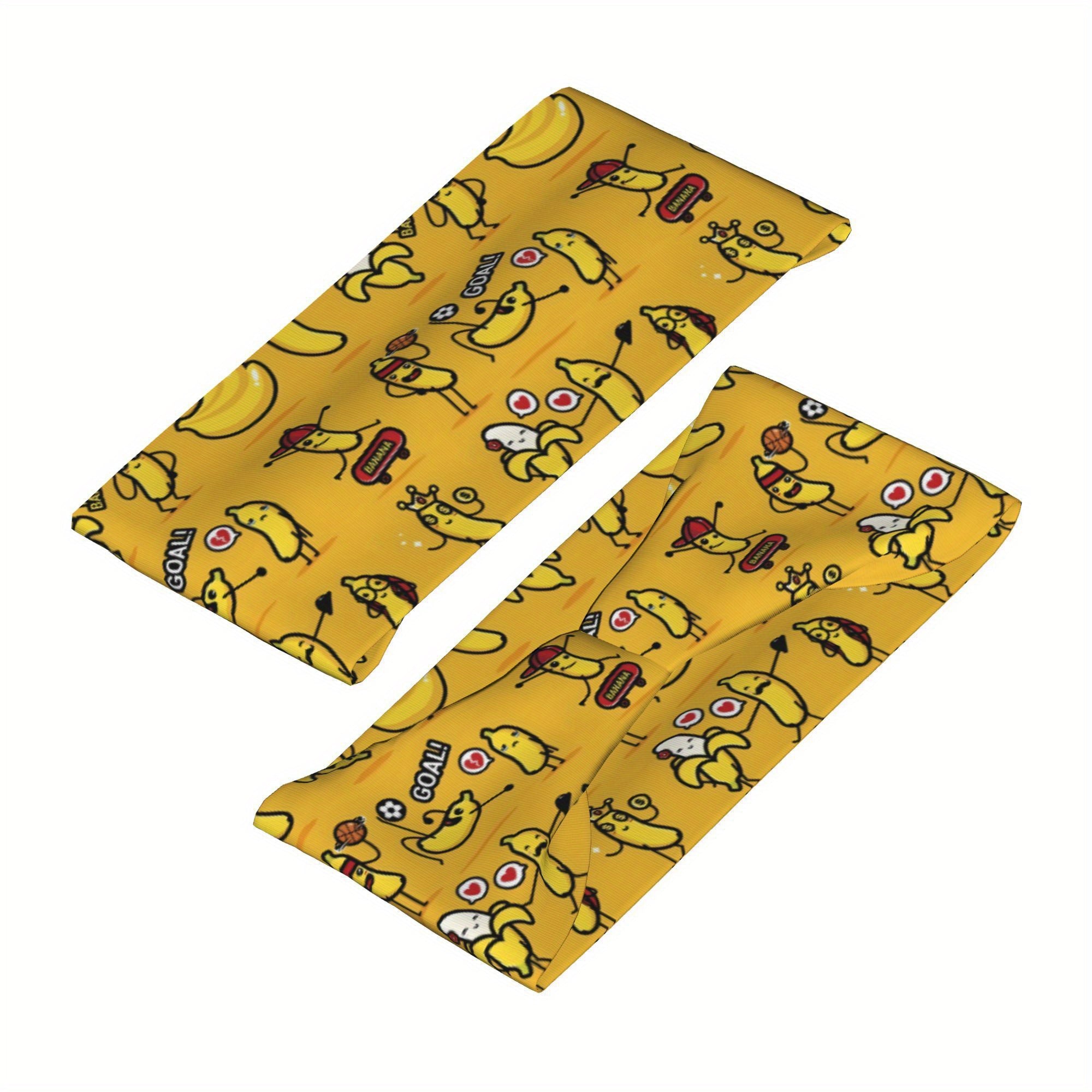 Banana Sports Headband Sweat Wicking Stretchy Polyester for Yoga Gym Running