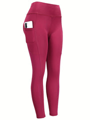 High Waist Yoga Leggings with Pocket Seamless Butt Lifting Elastic