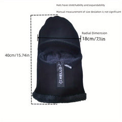 Coldproof Windproof Warm Hat Winter Zipper Fishing Balaclava Hat