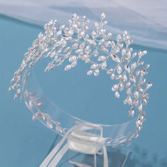 Children s Hair Accessories Princess Rhinestone Inlaid Streamer Headdress