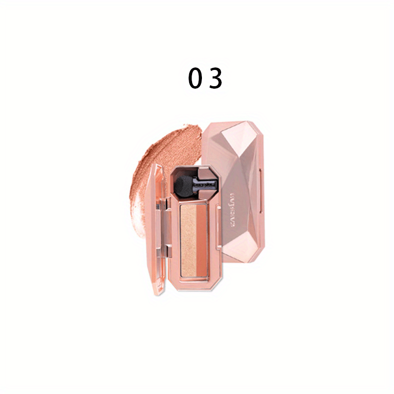 Carslan Magic Diamond Pearly Eyeshadow Palette with Sponge and Mirror