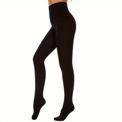 Plush Lined Tights High Waist Slim Fit Pantyhose