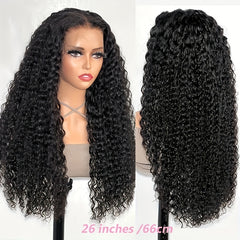 Kinky Curly Edges Hairline 13x4 Lace Front Wigs