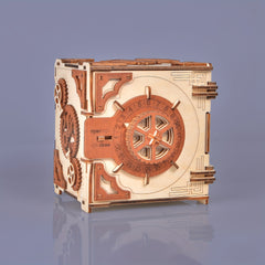 3D Wooden Puzzle Mechanical Password Safe Jewelry Box