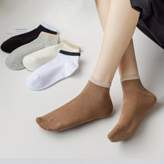 5 Pairs Women's Comfy & Crew Short Socks - Stockings & Hosiery
