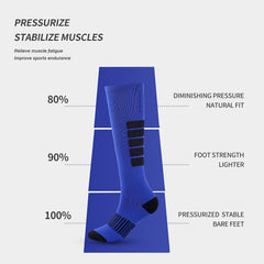 High Performance Compression Socks for Men - Colorful Stripes