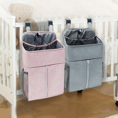 Diaper Organizer Crib Hanging Bag Crib Side Storage Hanging Diaper Caddy