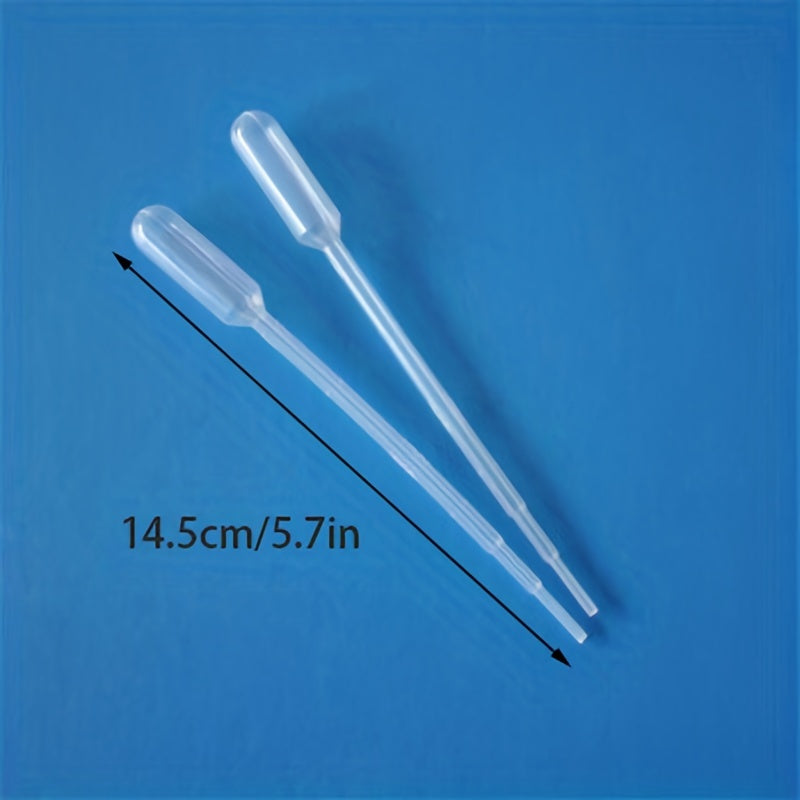 100pcs Pasteur Pipette Graduated Pipetting For Lab Experiment Transfer Pipettes
