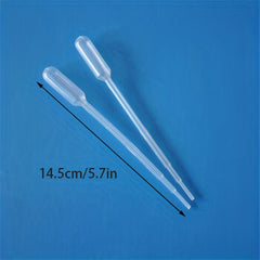 100pcs Pasteur Pipette Graduated Pipetting For Lab Experiment Transfer Pipettes