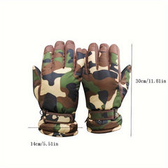 Winter Warm Gloves For Men Thickened Velvet Windproof Cycling Motorcycle