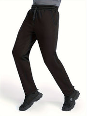 Men's Plush Thick Warm Pants for Autumn and Winter