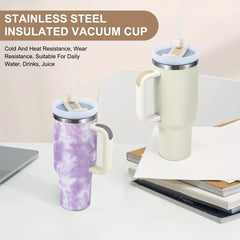 1200ml 40Oz Tumbler With Handle, Vacuum Insulated Water Bottle