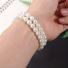 10pcs Faux Pearl Bracelet Set for Bride & Bridesmaids