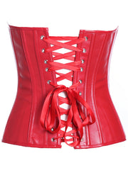 Strapless Corset Bustier Lace Up Body Shaper Lingerie