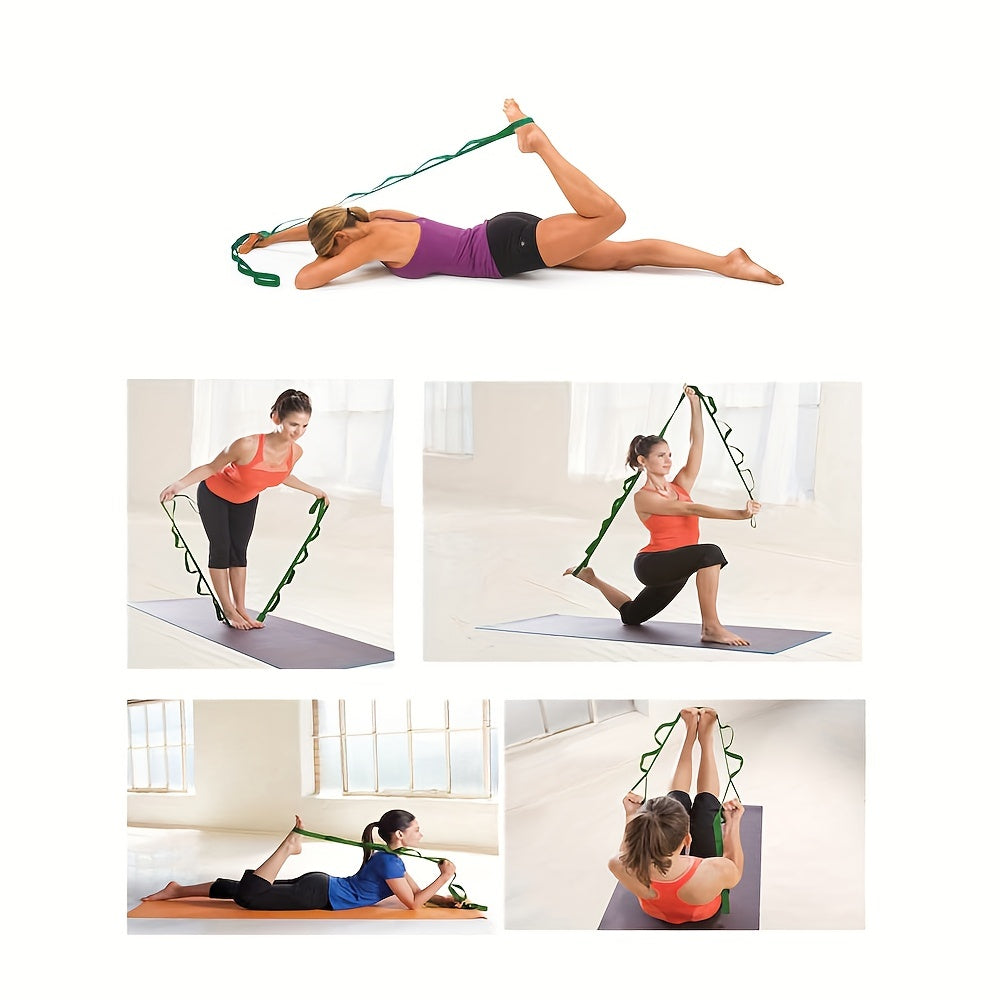 Polyester Segmented Yoga Resistance Strap Fitness Stretching Rope