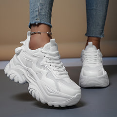 Women's Chunky Sneakers Comfortable Heighten Casual Shoes