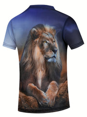 Kids Lion Graphic T Shirt Quick Dry