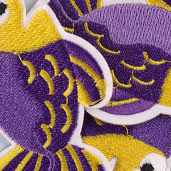 3pcs Fish Patches Iron/Sew On Embroidered Applique Repair Patch DIY Crafts