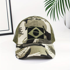 Handsome Grid Tactical Camouflage Caps Baseball Cap Outdoor Cap Wild Jungle