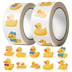 500pcs Duck Stickers Roll Vinyl Stickers Scrapbook Journaling Laptop Bumper