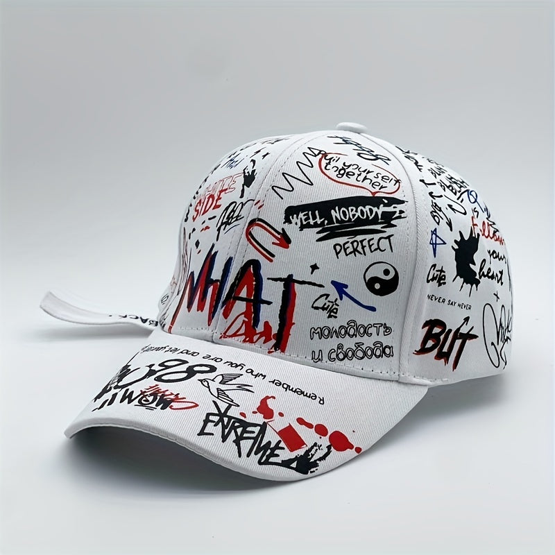 Hip Hop Graffiti Baseball Cap Sunshade Dad Hat Adjustable Couple Sun Hats