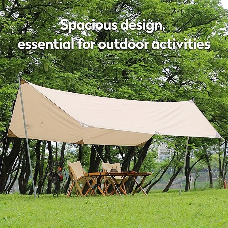 Portable Camping Awning 3x3M Waterproof PU 3000mm Ideal for Outdoors Travel