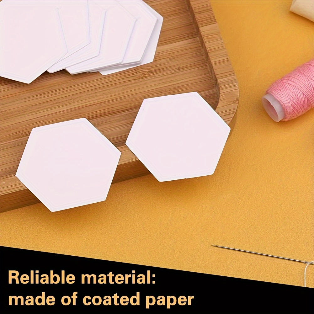 100pcs Hexagonal Paper Splicing Template