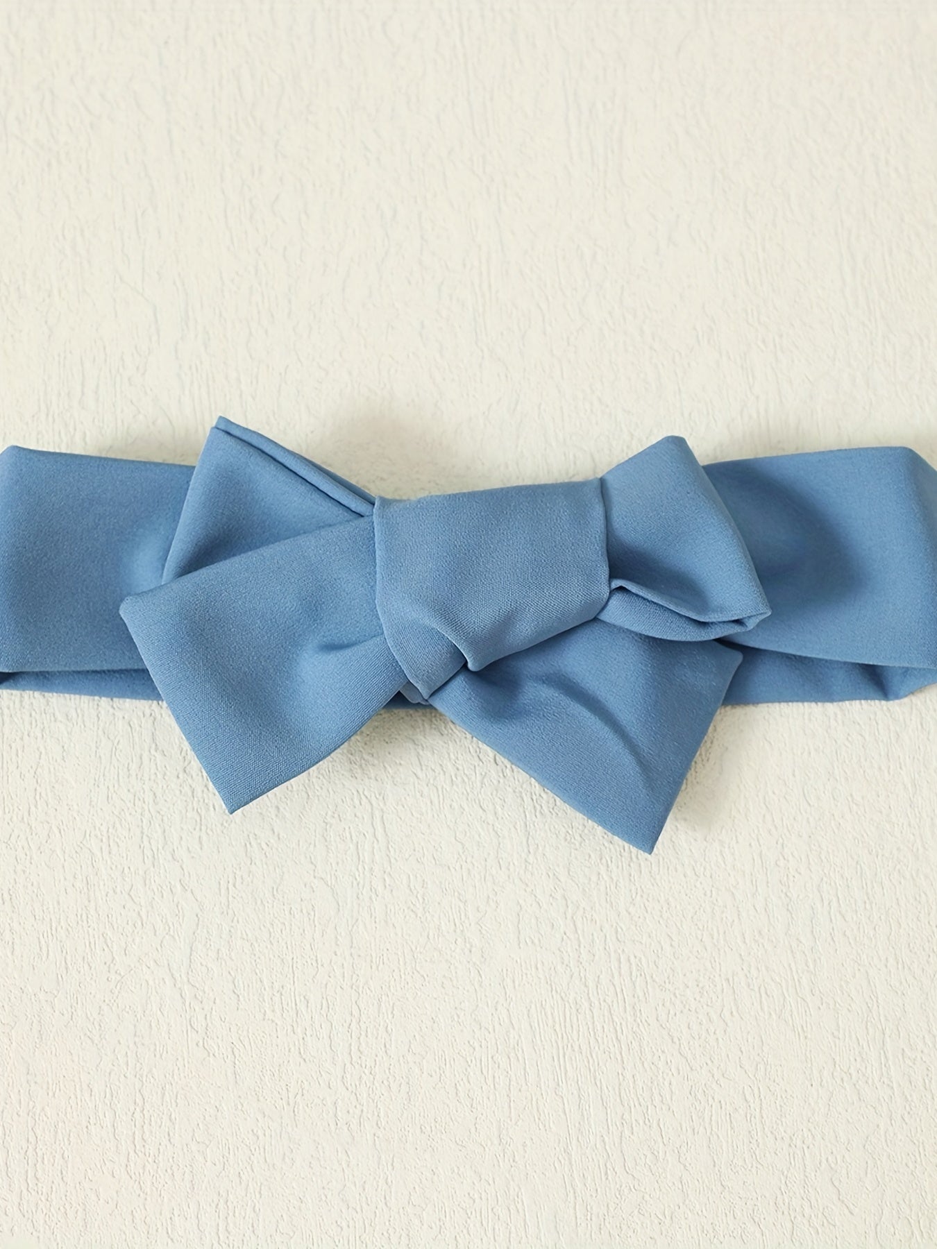 Baby Girl's 2pc Casual Set 2 In 1 Block Patchwork Dress & Headband