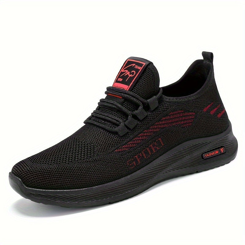 Men's Breathable Running Shoes Non Slip Lace Up Sneakers