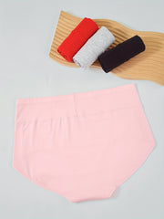 Basic Waistband Briefs Set High Stretch Panties 8pcs