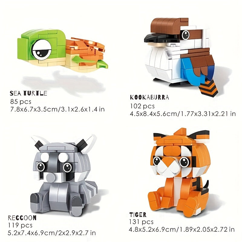 Mini Animal Building Blocks - Compatible with Multiple Scenes