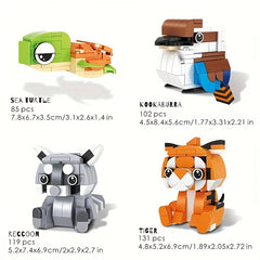 Mini Animal Building Blocks - Compatible with Multiple Scenes