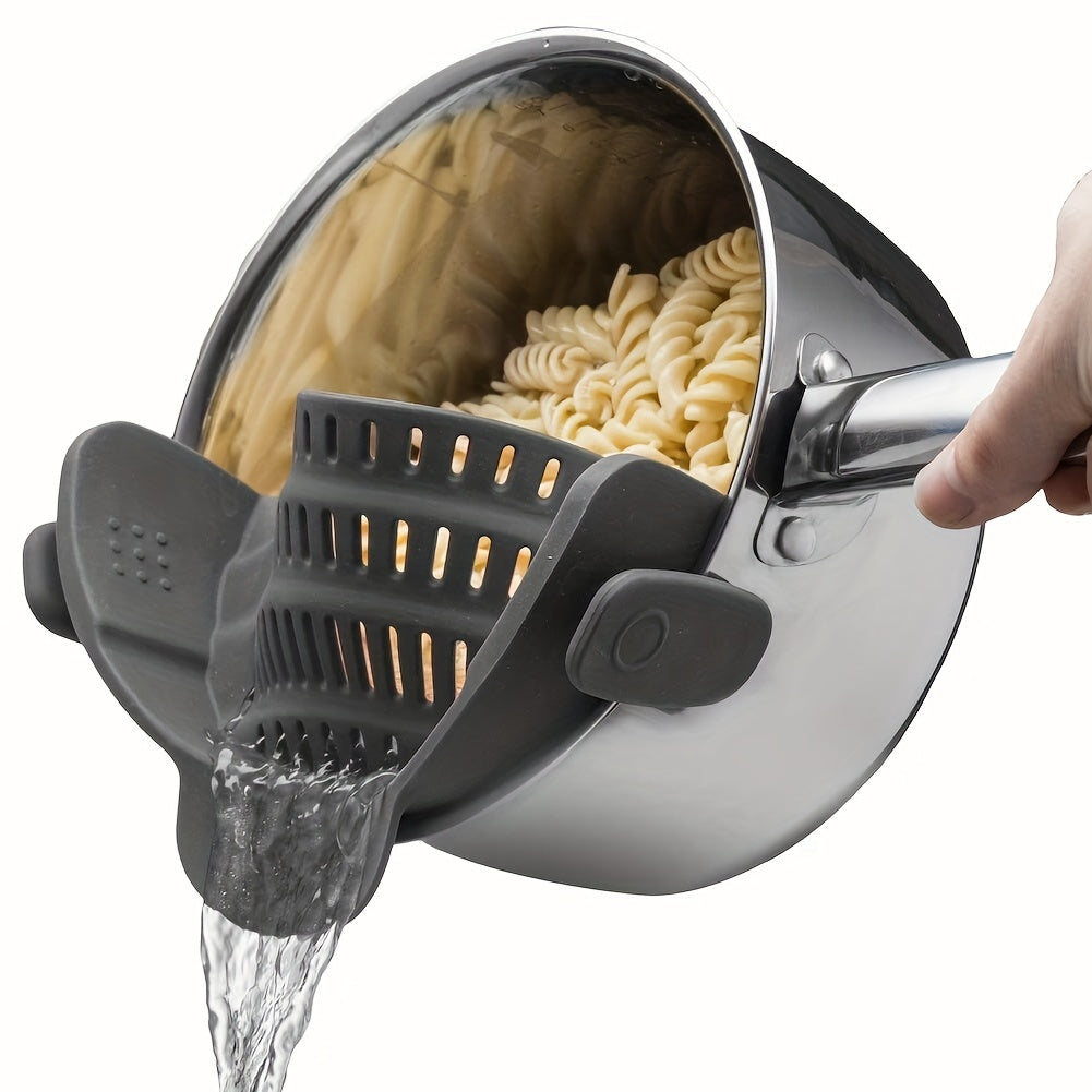 Silicone Pot Strainer Kitchen Hand Held Drainer